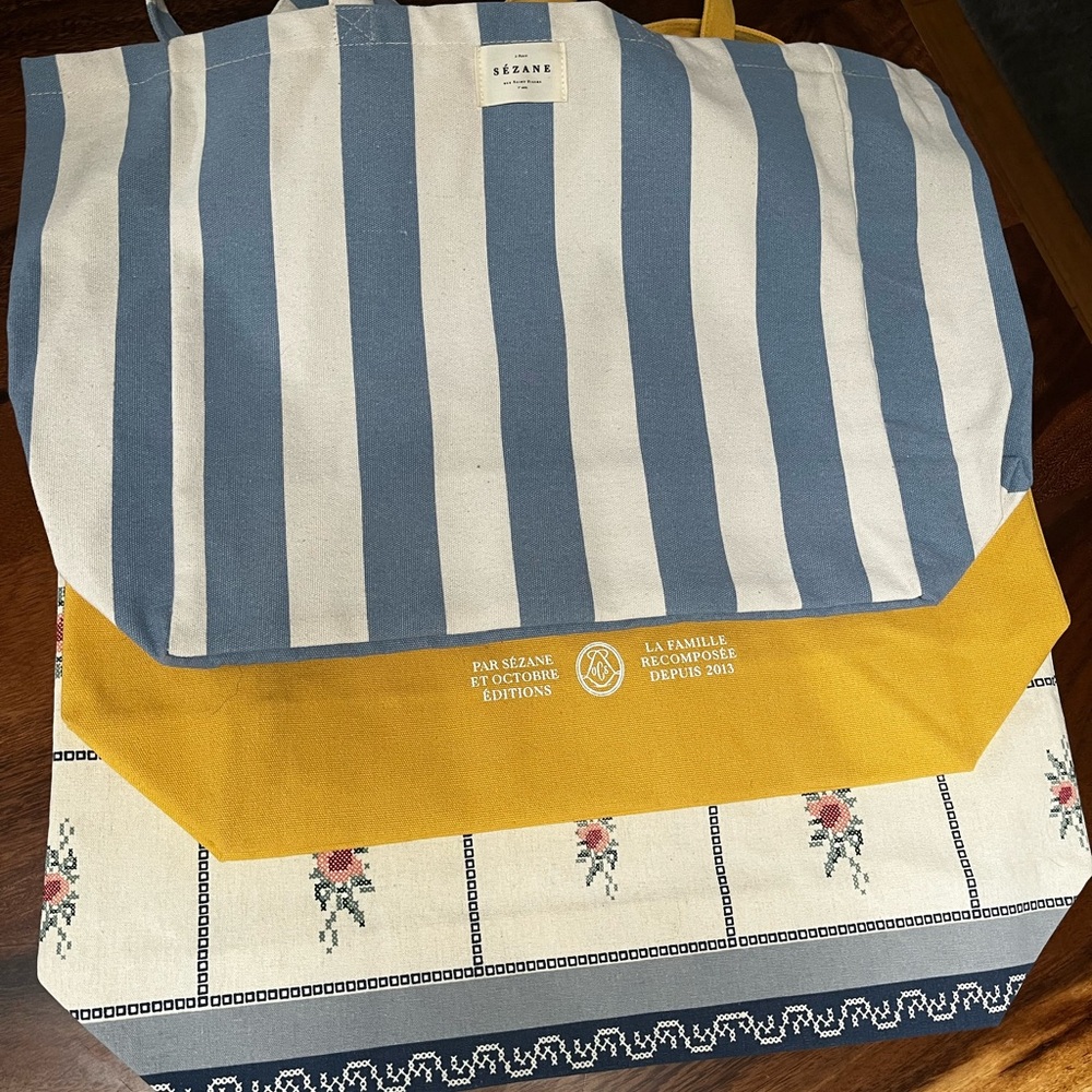 Sezane Canvas totes
